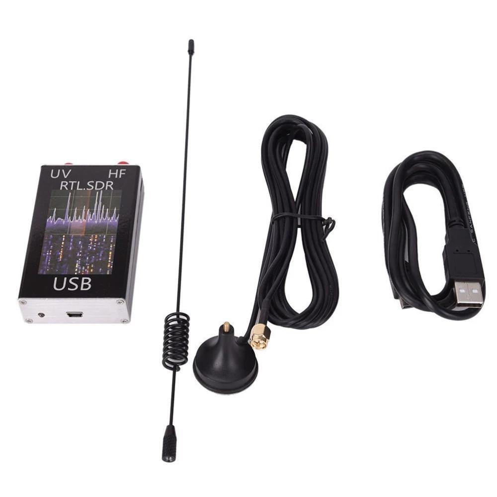 100KHz-1.7GHz Software Radio Full Band RTL-SDR Receiver Aviation Shortwave Broadband Support Computers and Android Phones Connection - MRSLM