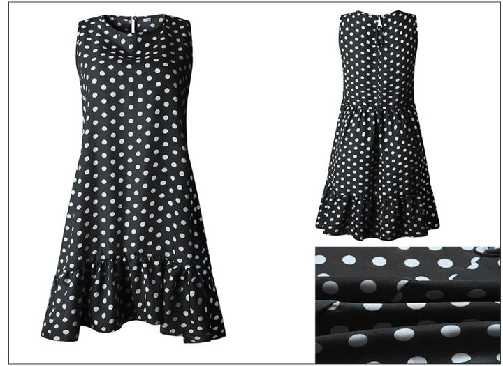 Women's Polka Dot Chiffon Dress