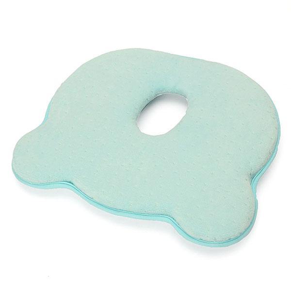 22x26x3.5cm Memory Cotton Newborn Baby Correcting Head Cervical Vertebra Pillow Blue Pink - MRSLM