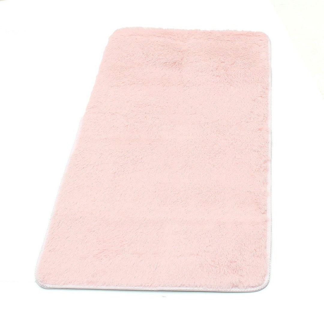 60 x 120cm Anti Skid Shaggy Fluffy Area Rug Bedroom Carpet Floor Mat Parlor Decor - MRSLM