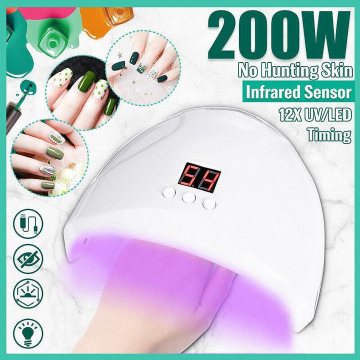 Nail Phototherapy Nail Dryer Machine Led Lamp Induction Quick-drying Household Nail Polish Glue Dryer - MRSLM