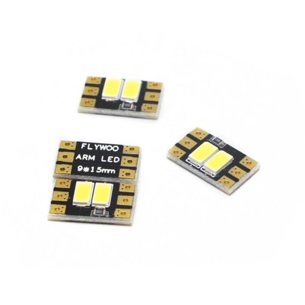 4 PCS FLYWOO Frame Arm LED Board Light 2/4 Bits 9x15/20/25mm Support 2-6S for RC Drone FPV Racing - MRSLM