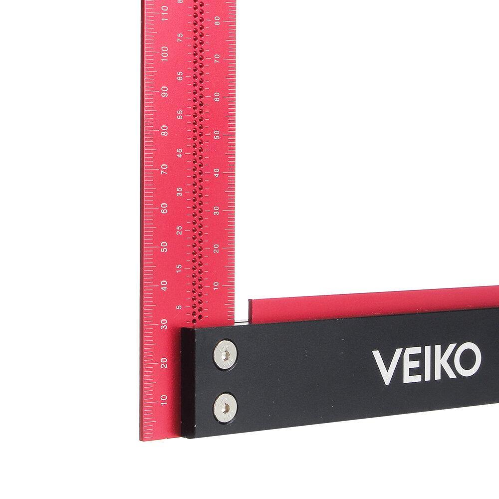 VEIKO Signature Precision Square 300mm Guaranteed T Speed Measurements Ruler for Measuring and Marking Woodworking Carpenters Aluminum Alloy Framing Professional Carpentry Use - MRSLM