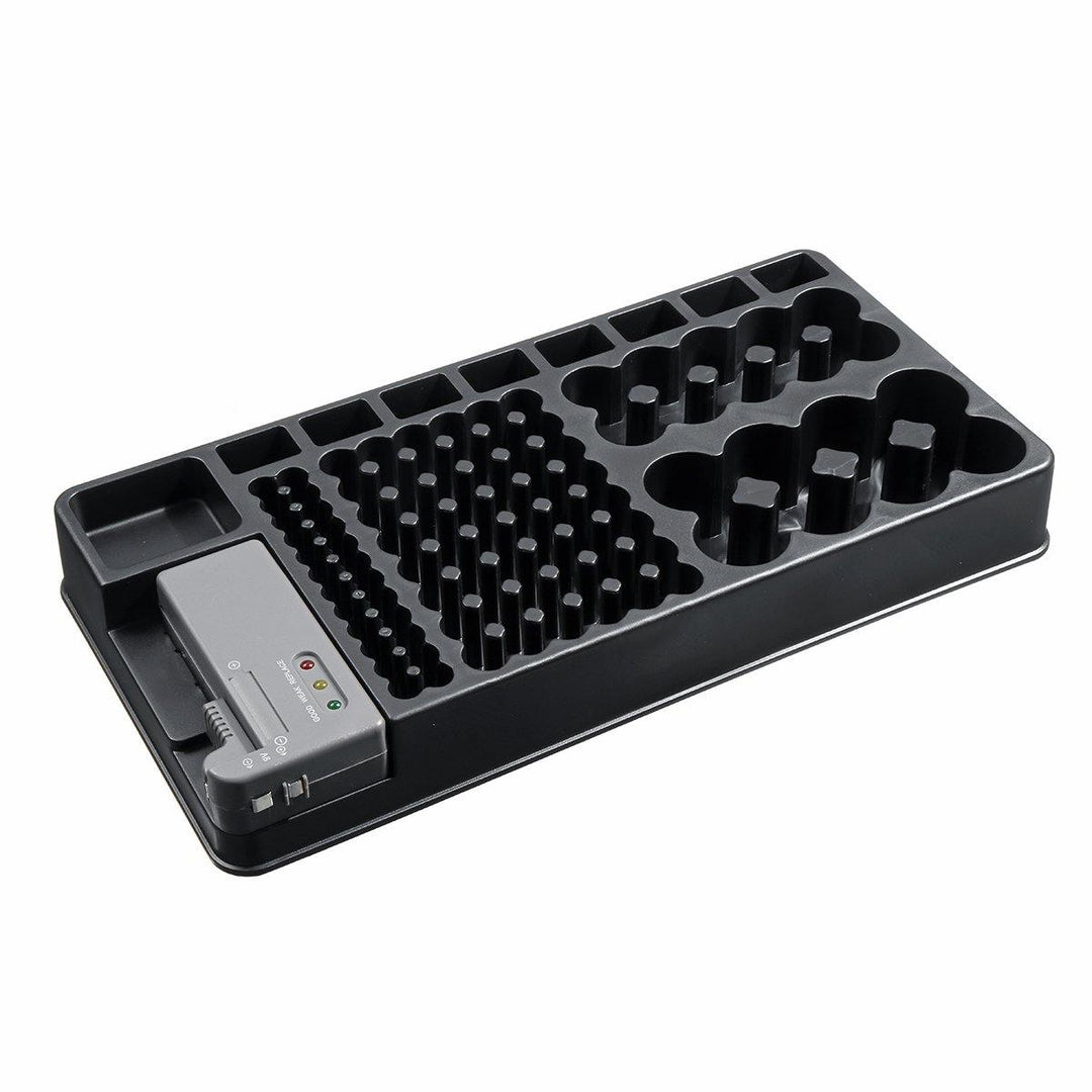 98Grids Battery Organizer Storage Holder with Removable Battery Tester Case - MRSLM