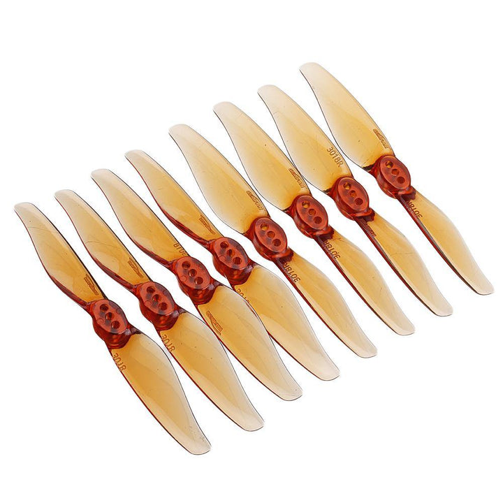 4 Pairs Gemfan Hurricane 3018 3x1.8 3 Inch 2-Blade Propeller 2mm Hole T Mount for RC Drone FPV Racing - MRSLM