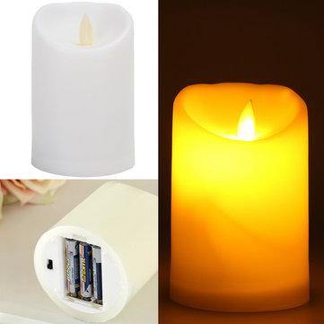 Romantic Electronic LED Flameless Flickering Simulation Candle Night Light 11.5*7.5cm - MRSLM