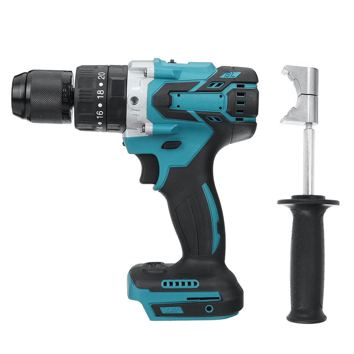 Cordless Brushless Hammer Driver Drill With Handle For Makita 18V Battery - MRSLM