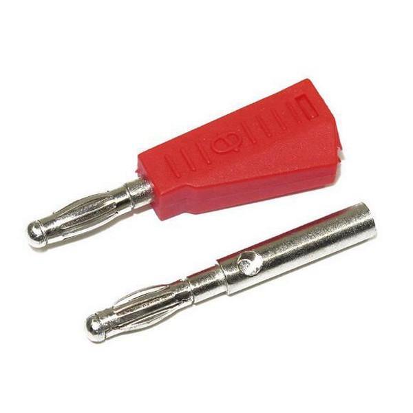 P3002 5Pcs Red/Black 4mm Stackable Nickel Plated Speaker Multimeter Banana Plug Connector Test Probe Binding - MRSLM