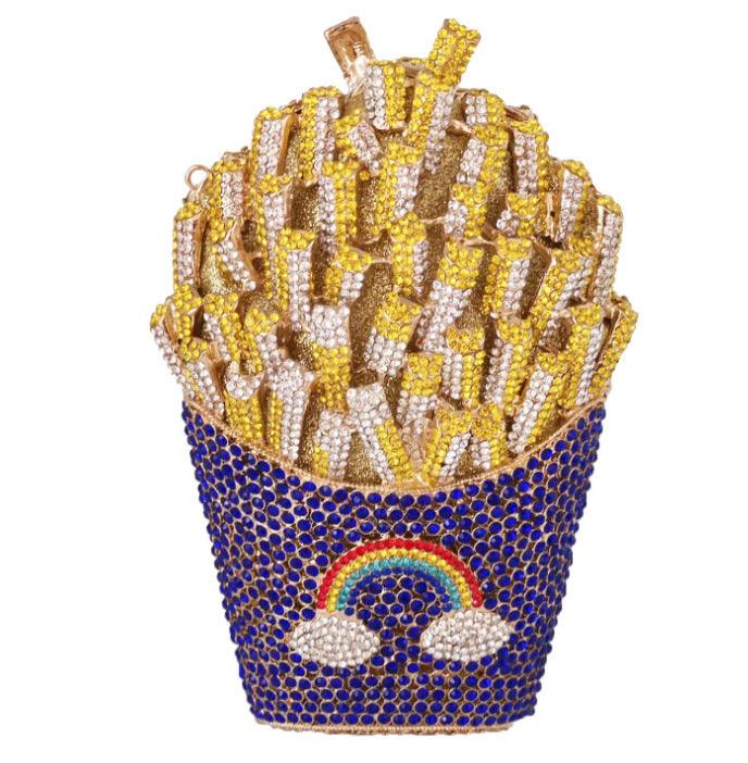 FrenchFrench fries diamond wisp empty metal bag - MRSLM