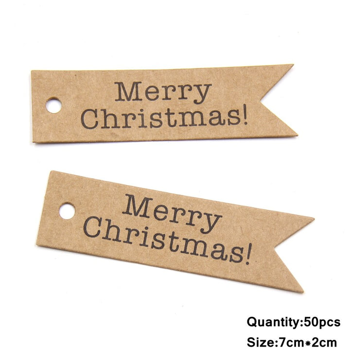 Set of 50 Kraft Paper Tags