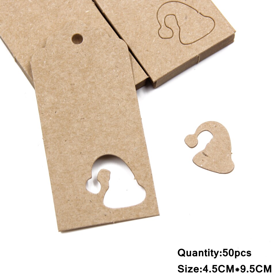 Set of 50 Kraft Paper Tags