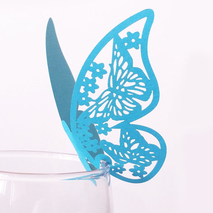 Butterfly Shaped Glass Tags