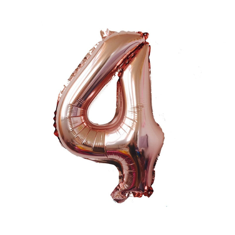 Number Shaped Foil Balloons for Birthday Party