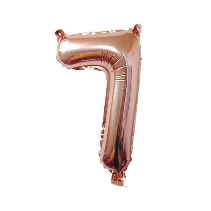 Number Shaped Foil Balloons for Birthday Party