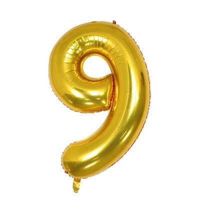 Number Shaped Foil Balloons for Birthday Party