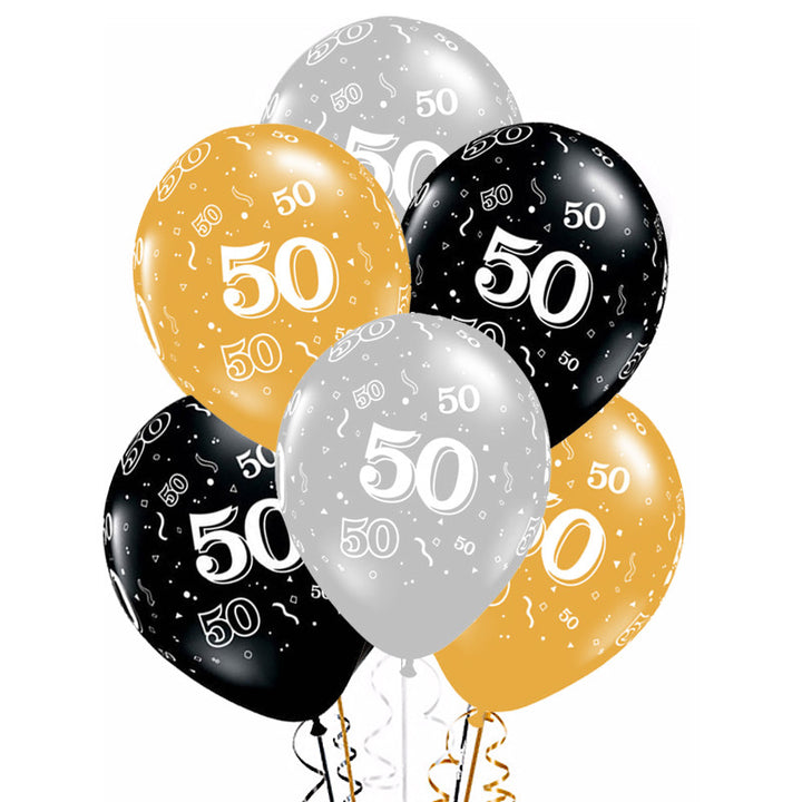 Latex Balloons for 50th Birthday Party