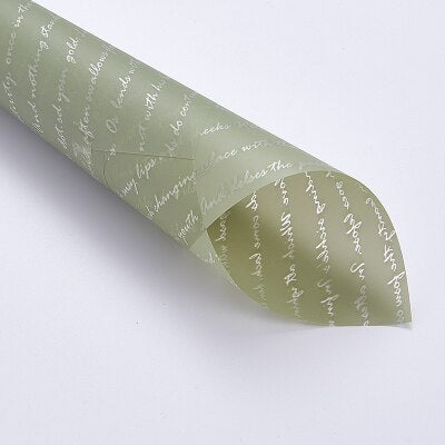 Letter Printed Wrapping Paper Set 20 Pcs