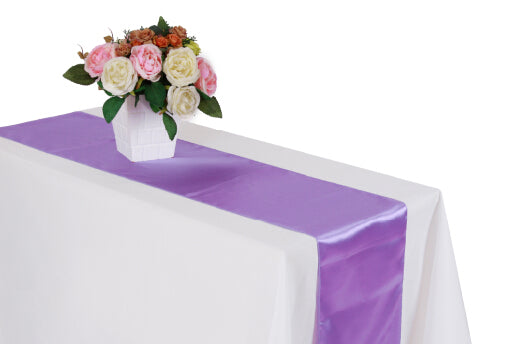 Satin Table Runners for Party Decoration
