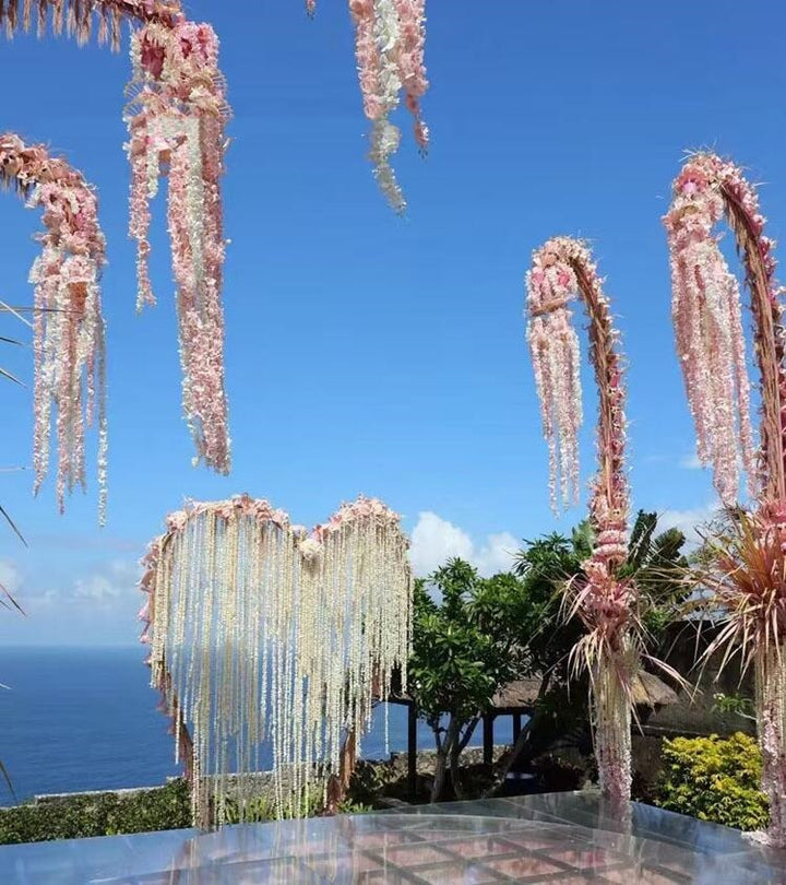 Set of 100 Artificial Wisteria Silk Flowers