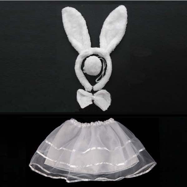 Girl's Cute Rabbit Costume Set