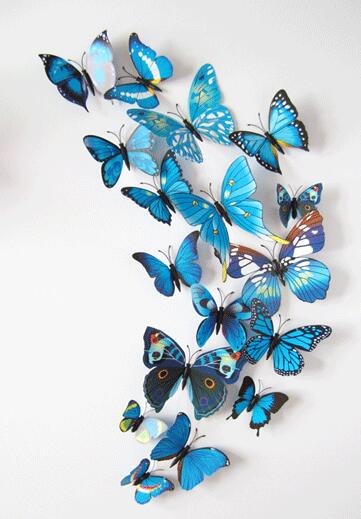 3D Magnet Butterfly Party Decorations