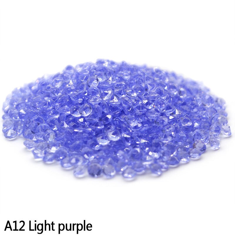 Set of 1000 Colorful Clear Crystals for Decor