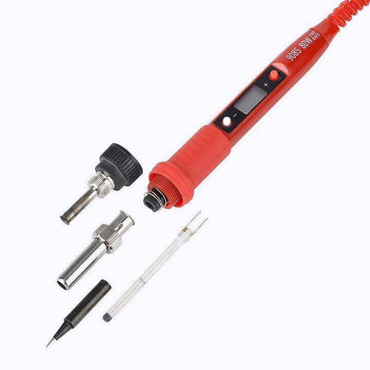 JCD 908S 80W Electric Soldering Iron LCD Digital Display Adjustable Temperature 220V/110V Welding Solder Tools - MRSLM