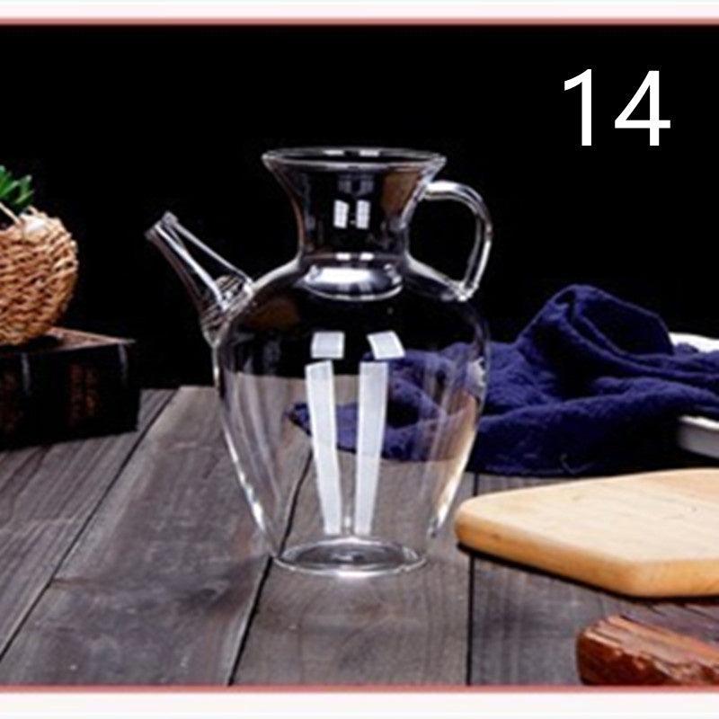 Handmade High Temperature Resistant Imperial Concubine Warm Wine Glass Jug Set - MRSLM