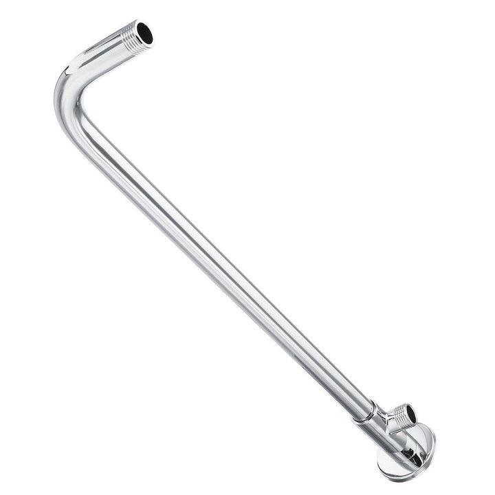 49cm Stainless Steel Wall Shower Head Extension Pipe Long Arm Mounted Bathroom - MRSLM