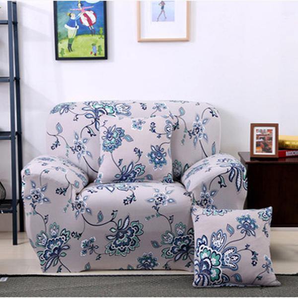 One Seater Textile Spandex Strench Flexible Printed Elastic Sofa Couch Cover Furniture Protector - MRSLM