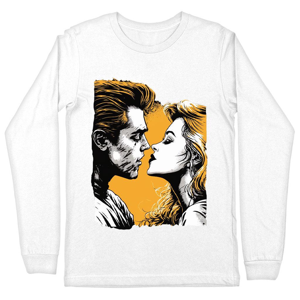 Bright Graphic Long Sleeve T-Shirt - Love Themed T-Shirt - Unique Long Sleeve Tee - MRSLM