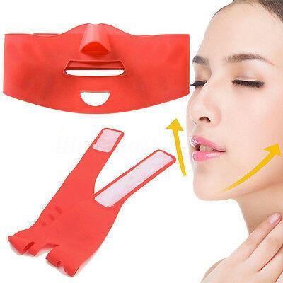 Ultra-thin Chin Cheek Slim Lift Up Anti Wrinkle Face Mask Strap V Face Line US - MRSLM