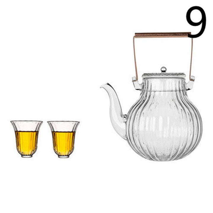 Handmade High Temperature Resistant Imperial Concubine Warm Wine Glass Jug Set - MRSLM