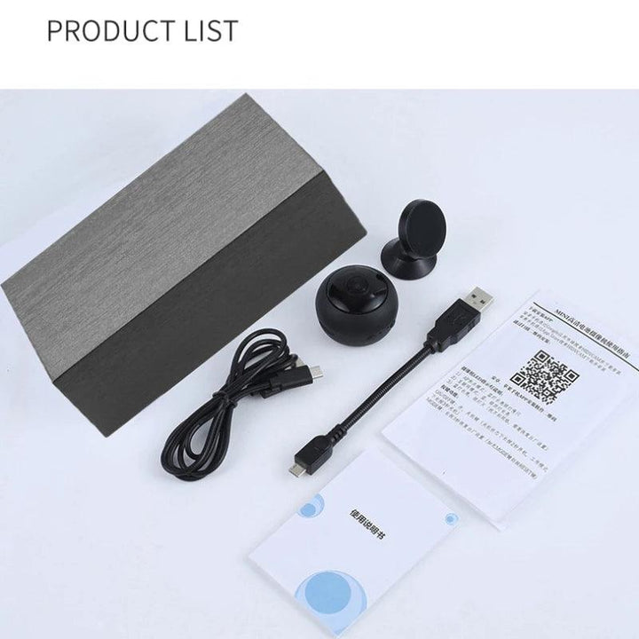 A12 V380 Mini 1080P Wireless Smart Camera Wifi Security Camera Wireless Night Vision Remote Home Small Surveillance Camera DVR - MRSLM