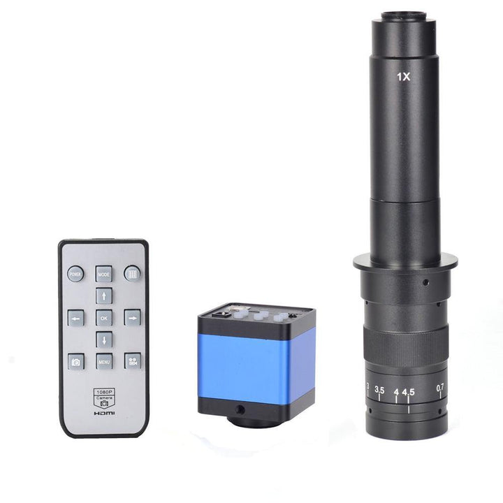 FHD 34MP USB Industrial Electronic Digital Video Microscope Camera 130X 180X 300X C Mount Lens For Phone PCB Soldering - MRSLM