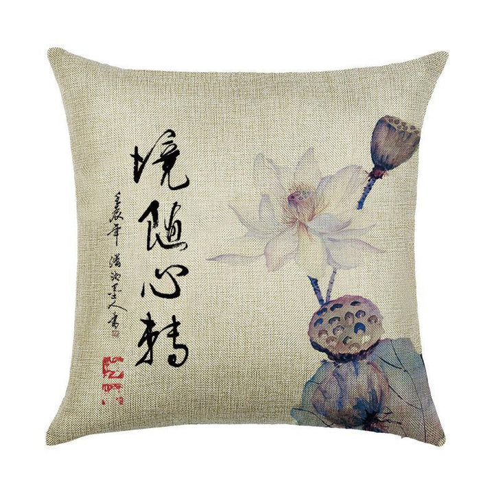 Honana 45x45cm Home Decoration Flowers and Plants Design Patterns Cotton Linen Pillow case - MRSLM