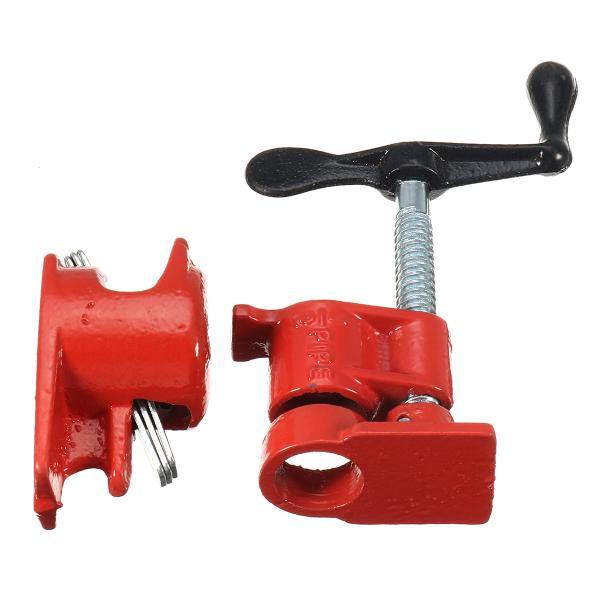 1/2inch Wood Gluing Pipe Clamp Set Heavy Duty Profesional Wood Working Cast Iron Carpenter's Clamp - MRSLM