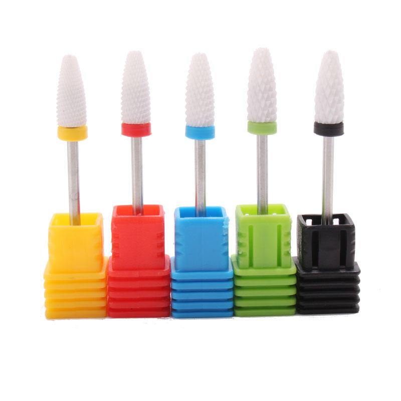 Ceramic Nail Drill 3/32 Pro Carbide Nail Drill Bits Corn Shape Nail Drill Bit - MRSLM