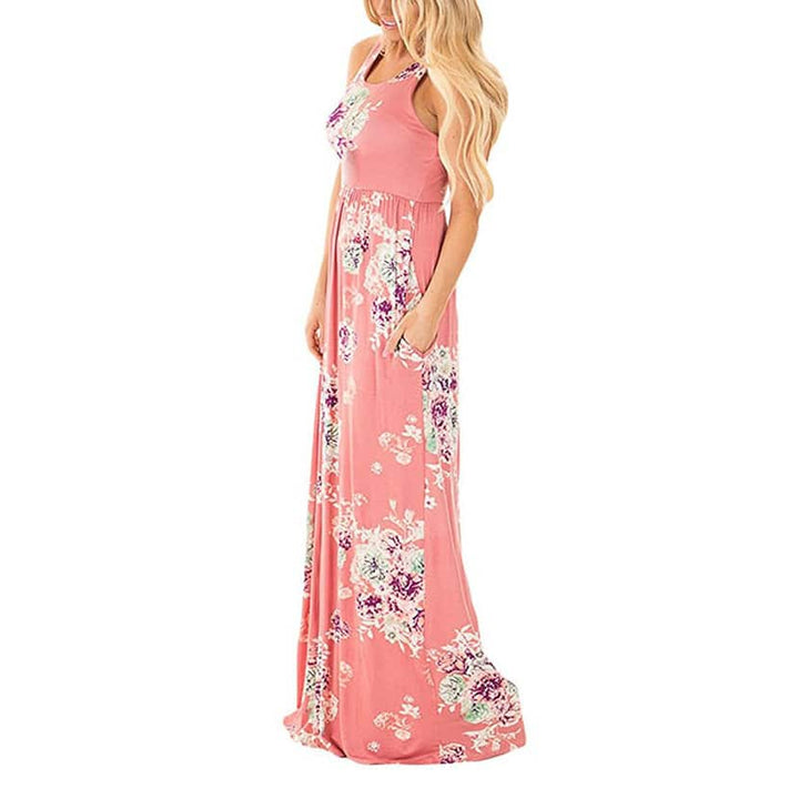 Romantic Bohemian Summer Long Floral Women’s Dress