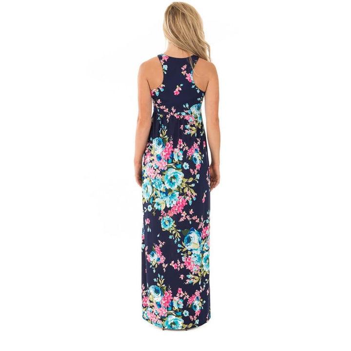 Romantic Bohemian Summer Long Floral Women’s Dress