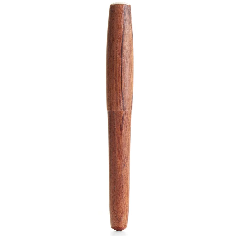 Handmade Fountain Pen Solid Wood Pen 0.38 African Rosewood Sandalwood Extra Fine Pointed Portable Wooden Pole Short Pen For Adult Student - MRSLM