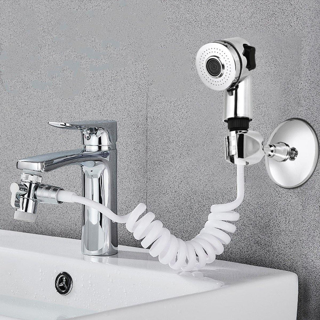 9 Types Bathroom Wash Face Basin Water Tap External Shower Head Toilet Hold Filter Flexible Hair Washing Faucet Rinser Extension Set - MRSLM