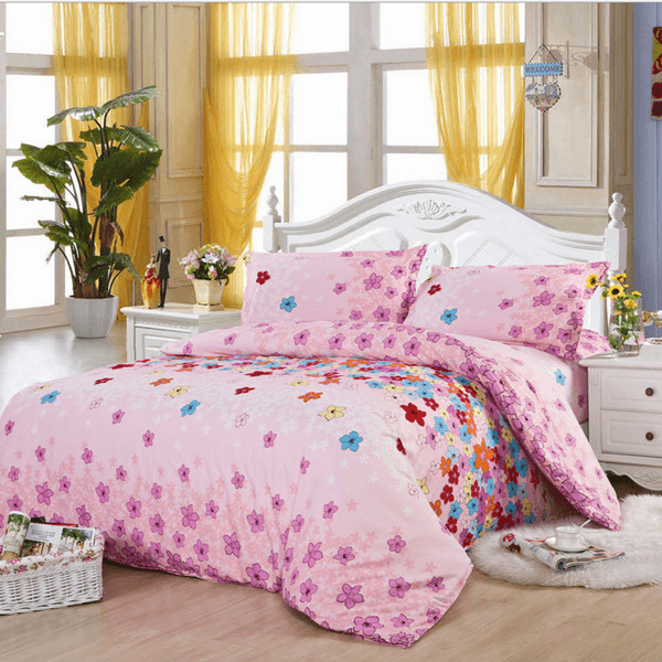 3 Or 4pcs Cotton Blend Mix Patterns Paint Printing Bedding Sets Twin Full Queen Size - MRSLM