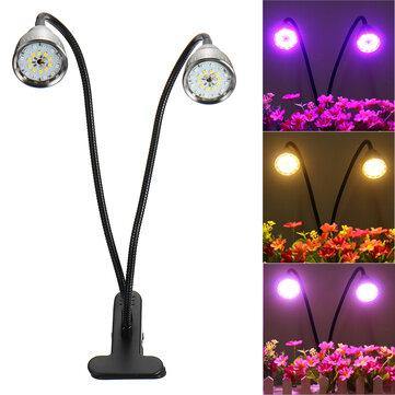 360° LED Grow Light Plant Growing Lamp 3 Timer Modes & Clip For Indoor Plants - MRSLM