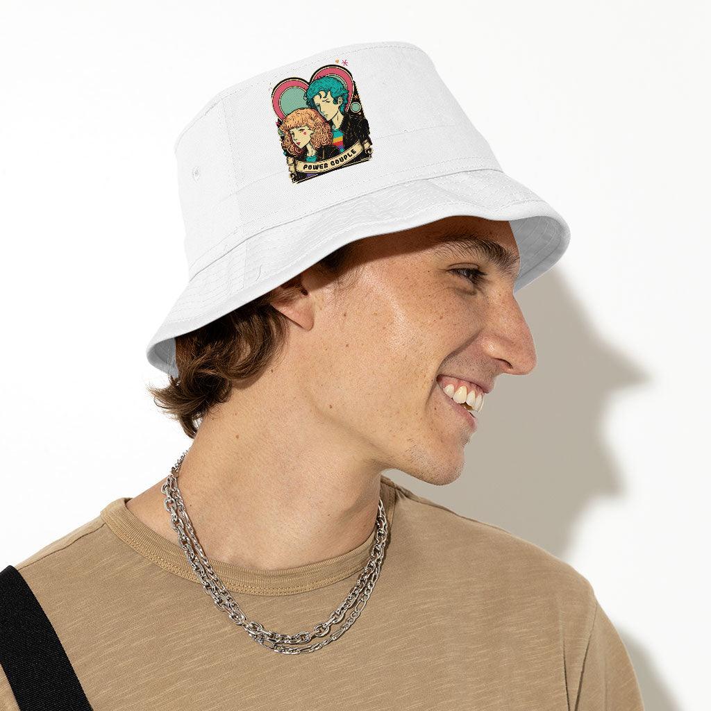 Power Couple Bucket Hat - Love Hat - Art Bucket Hat - MRSLM