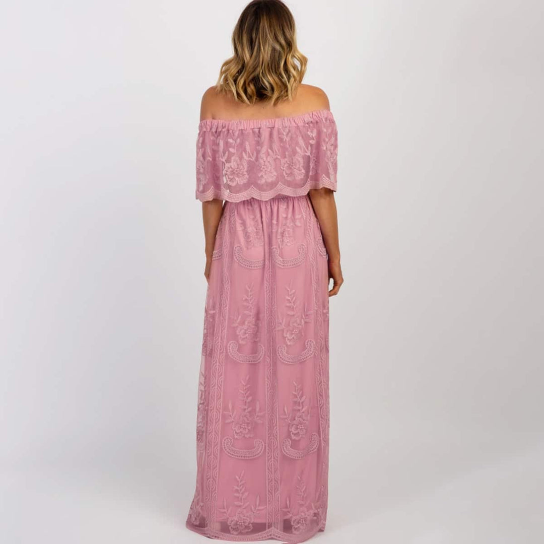 Off Shoulder Maxi Dress for Women