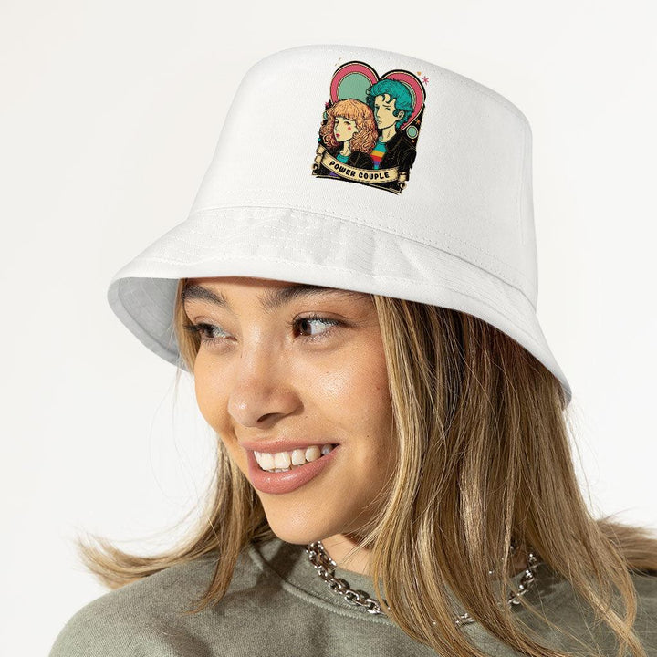 Power Couple Bucket Hat - Love Hat - Art Bucket Hat - MRSLM