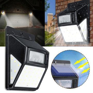 Solar Power 35 LED PIR Motion Sensor Garden Security Light Outdoor Yard Wall Lamp - MRSLM