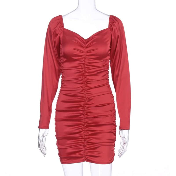 Puff Sleeve Mini Dress for Women