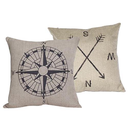 Home Decor Simple Casaul Beige Background Cotton Linen Pillow Cover Case Cushion - MRSLM